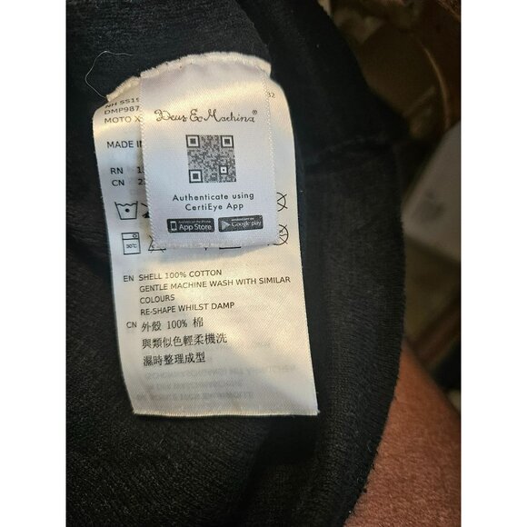 Deus Ex Machina Moto X Knit Crew Sweater - Black /Cream Size M - Picture 7 of 11